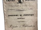 an old document with a picture of an eagle on it