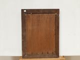 an image of a picture of a wooden frame on a shelf