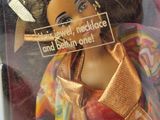 barbie doll in a box with a label on it