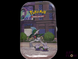 a plastic container with a picture of a pokemon figure on it