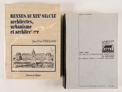 un vieux livre avec une image d'un bâtiment et une image d'un bâtiment