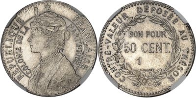 a silver coin with a portrait of a woman on it