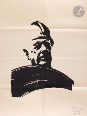 an old movie poster with a man in a top hat and a bird on his head