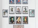a picture of a book with a picture of people on stamps