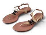 a pair of women ' s sandals on a white background