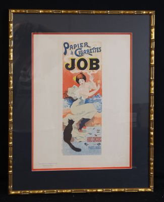 painting of a man in a sailor ' s uniform with a cat on his lap