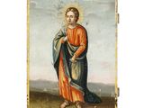 une image représentant un tableau où l'on voit Jésus debout dans un champ