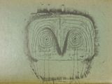 an image of a drawing of an owl on a piece of paper
