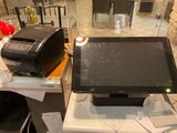 a microwave and a toaster sitting on top of a counter