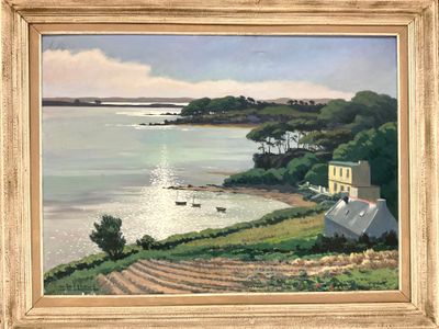 Henry BRIAND (XXe), Paysage breton, Huile sur toile signée e…