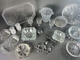 a lot of glass items that are on the table