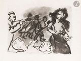 un dessin en noir et blanc d'un groupe de personnes
