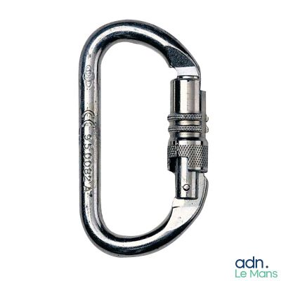 an image of a close up of a metal carabine on a white background