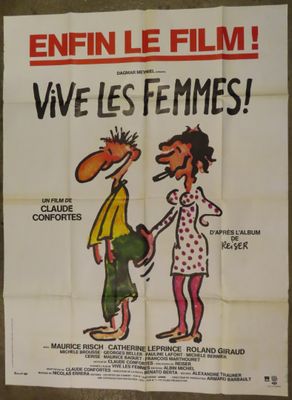 french movie poster for the film enfini le film, with a man and woman talking to each other