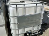 a large white container sitting on top of a pallet