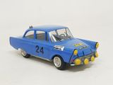 a blue toy car with a number 24 on it
