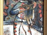 une image représentant un tableau où l'on voit un homme et une femme assis sur un banc