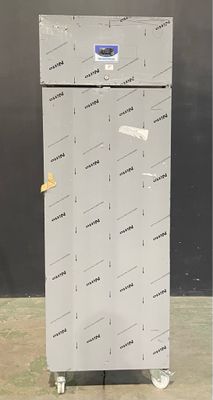 an image of a refrigerator with a sticker on the door