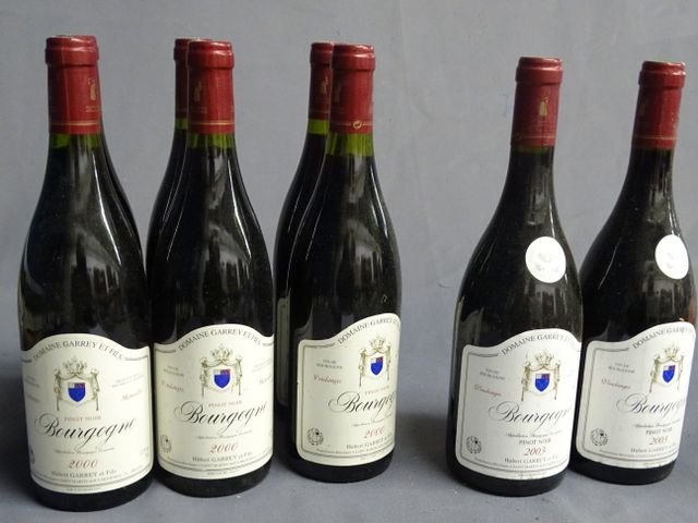 BOURGOGNE, Pinot noir, Hubert GAREY Père et Fils, 6 bouteilles de...