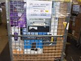 a cart that has a lot of items in it