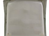a glass plate with a square design on it