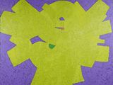 a picture of a picture of a woman made out of construction paper