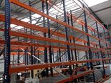 warehouse racking in a warehouse with lots of shelves and pallets