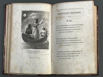 a book with a picture of a man in a boat