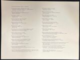 a sheet of paper that has a list of items on it