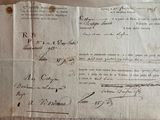 a piece of paper with writing on it sitting on a table