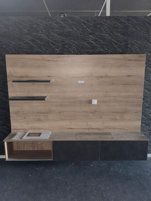 a picture of a tv stand with a built in entertainment center