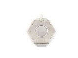 a close up of a watch on a white surface with a white background