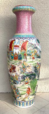 CHINE XXe Très important vase balustre 162 cm