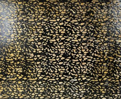 FLAMINE (1973) Abstraction Technique mixte, perles et résine…