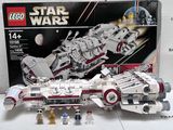 a box of lego star wars sets on a table