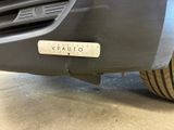 a close up of a car with a sticker on it