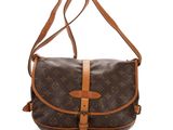 louis vuitton monogram canvas and leather shoulder bag