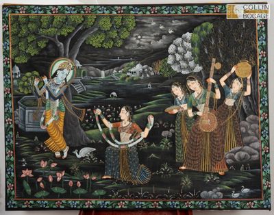 inde art kadjar scene de divinités