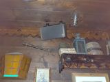 a picture of a room with a lot of things on the wall