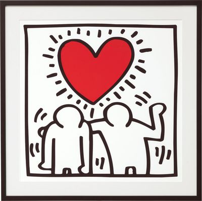 Keith Haring Tableau "Untitled " (1987), encadré