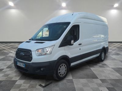 the white van is parked in a large room with checkered floor