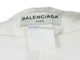 balenciaa paris white shirt with black and white logo