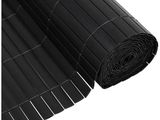 a roll of black plastic sheet on a white background