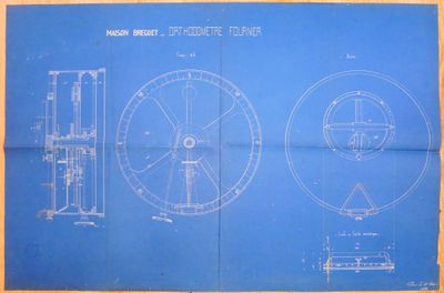 une image représentant le plan d'une machine, sur lequel figure le dessin d'une roue