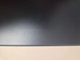 a close up of the back of a black laptop computer