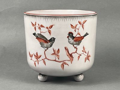 Emile GALLE (Lorraine), période Saint-Clément. Cache-pot tri… - Photo 1