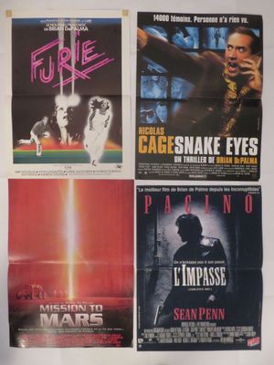 quatre affiches de cinéma des années 80, dont celle marquant la première apparition du film