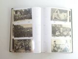 an open book with pictures of people in the pages