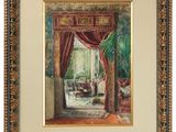 une image représentant un tableau où l'on voit une femme assise sur une chaise devant une fenêtre