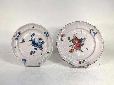 [Faïence XIXème s.] : - NIEDERVILLER : Assiette en faïence à…